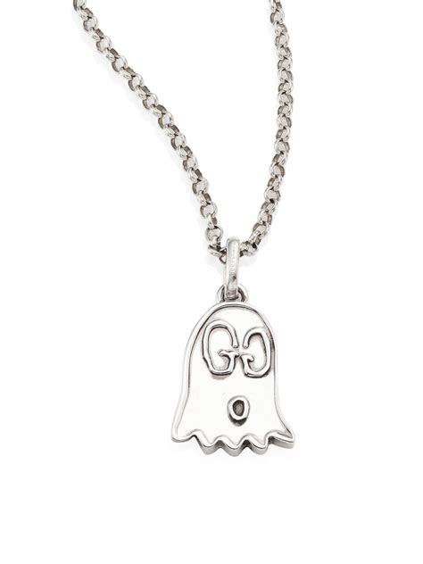 gucci pendant ghost|gucci ghost necklace pendant.